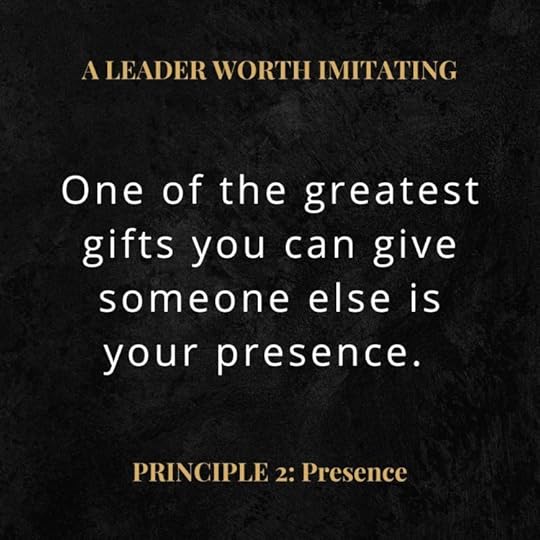 A Leader Worth Imitating quote: 