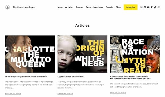 Screenshot of The King’s Monologue website.