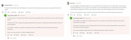 Screenshot of Reddit marketing and outreach.