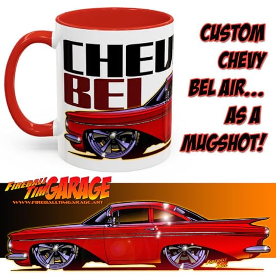 Chevy Bel Air Art by Fireball Tim