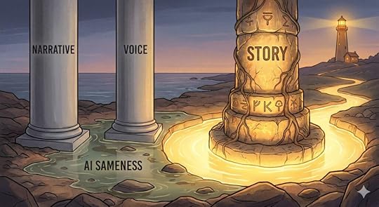 Story, over narrative and voice.