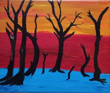 Срутване - худ. Габриела Цанева / Gabriela Zaneva