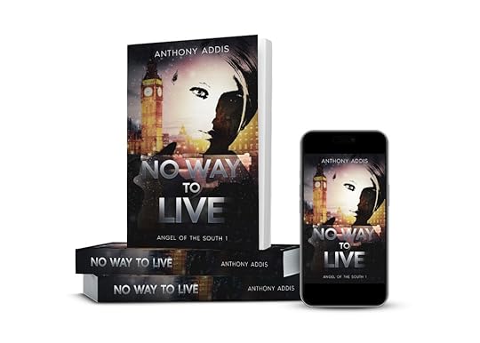 Digital and hard copy mock ups of crime thriller No Way to Live.