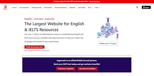 Screenshot of the Engnovate website homepage.