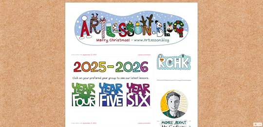 Screenshot of the ArtLesson website homepage.