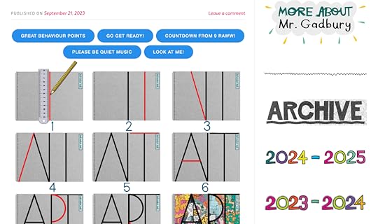 Screenshot of the ArtLesson website archive.