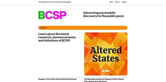Screenshot of the BCSP website homepage.