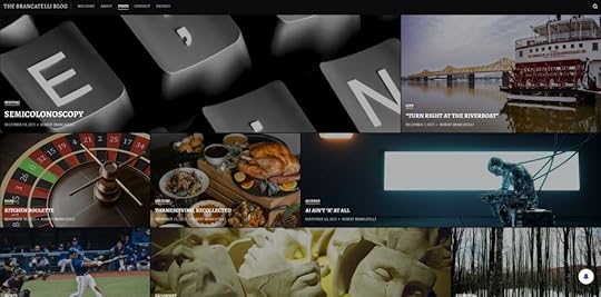 Screenshot of the Robert Brancatelli personal website homepage. 