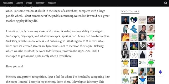 Screenshot of the Robert Brancatelli website subscriber sidebar. 