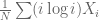\frac{1}{N} \sum (i \log i) X_i