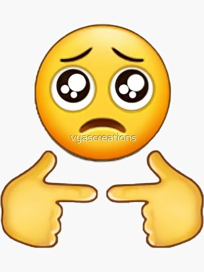 Cute pleading emoji Sticker