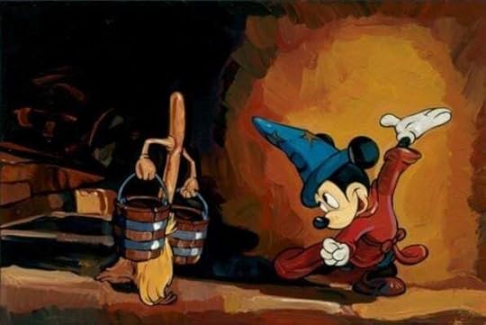 Mickey Mouse as the Sorcerer's Apprentice