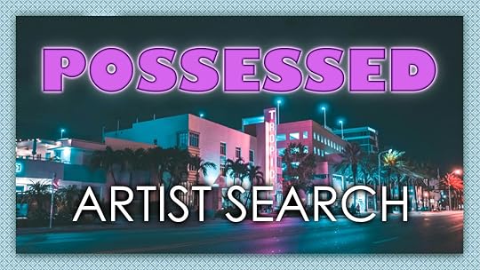 An image of Miami by night, its art deco architecture all lit up in blue and pink neons.