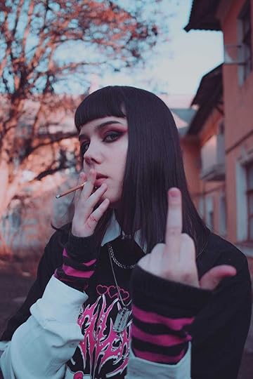 woman smoking a cigarette - Seen on our terms - neurodivergent identity, non-conforming expression, 