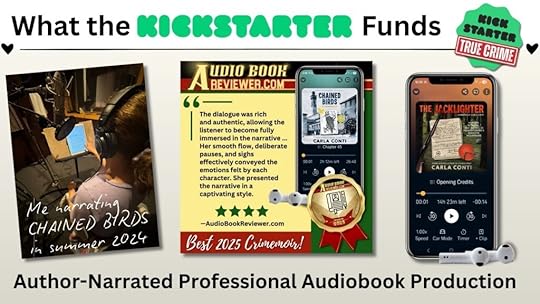Part of what THE JACKLIGHTER's Kickstarter campaign will fund is a professional studio audiobook production, narrated by me.
