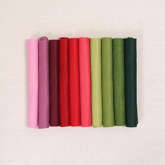 A colorful collection of wool felt