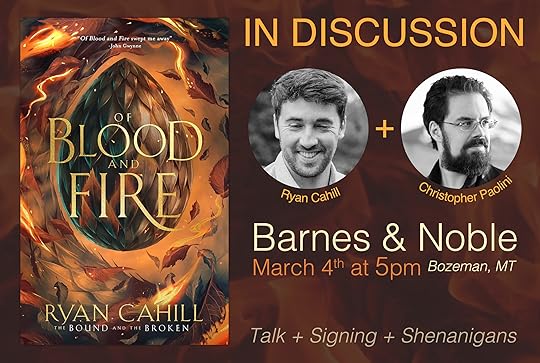 Join Christopher and Author Ryan Cahill