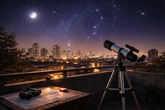 The brightest celestial targets shine through city skyglow