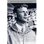 Cover of the book 'Lindbergh' by A. Scott Berg featuring a black and white portrait of Charles Lindbergh.