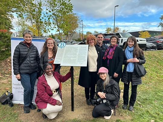 The Project Bookmark Canada Nova Scotia Reading Circle at the unveiling of the Budge Wilson Bookmark plaque