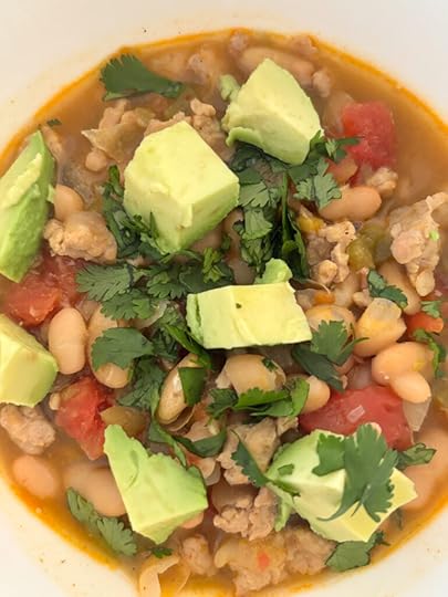 A bowl of the White Bean Chicken Chili