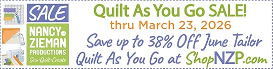 Quilt As You Go Sale thru March 23, 2026 at ShopNZP.com from Nancy Zieman Productions