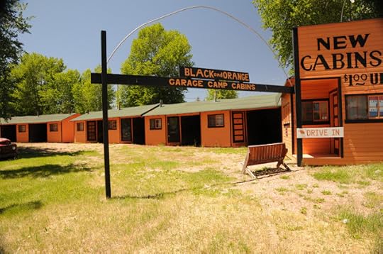 garage camping, Fort Bridger