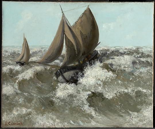 The Sailboat (Seascape) (c. 1969). Oil on canvas, 53.3 x 64.3 cm (21 x 25.3 in). Clark Art Institute, Williamstown, Massachusetts