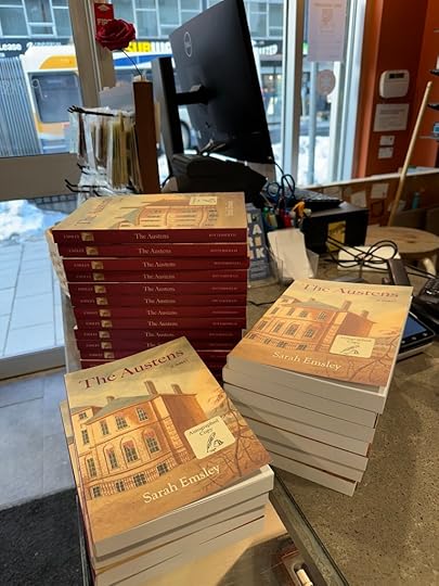 Stacks of copies of The Austens