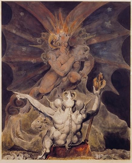 The Number of the Beast is 666, object 1 (Butlin 522), 1805. Watercolor, 41.2 x 33.5 cm. Rosenbach Museum & Library, Philadelphia, Pennsylvania. William Blake