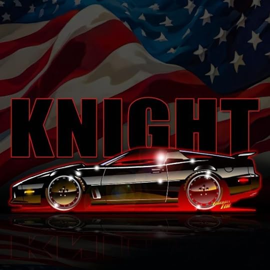 Knight Rider Automotive Pop Culture Art by Fireball Tim