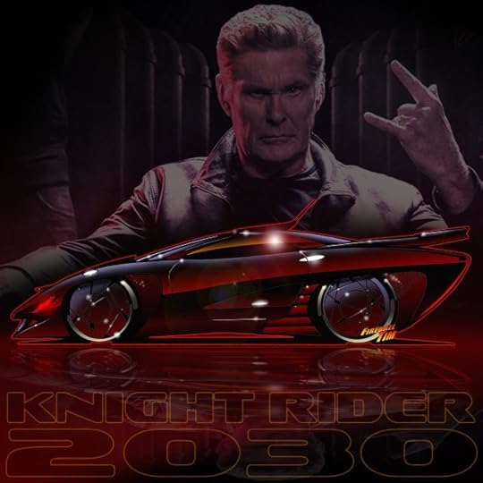 Knight Rider Automotive Pop Culture Art by Fireball Tim