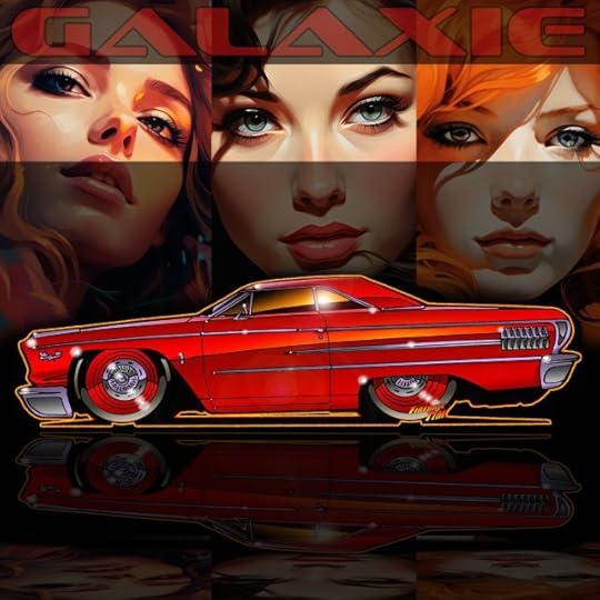 Ford Galaxie Automotive Pop Culture Art by Fireball Tim