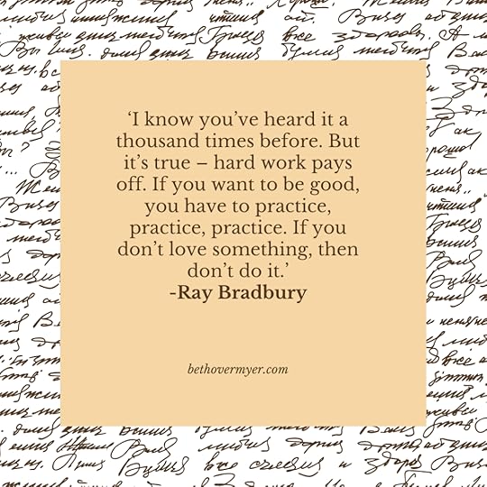 ‘I know you’ve heard it a thousand times before. But it’s true – hard work pays off. If you want to be good, you have to practice, practice, practice. If you don’t love something, then don’t do it.’