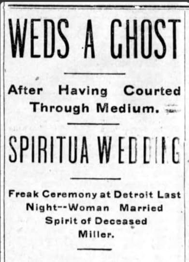ghost wedding headline 1902