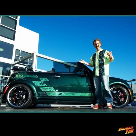 Mini Cooper Automotive Pop Culture Art by Fireball Tim