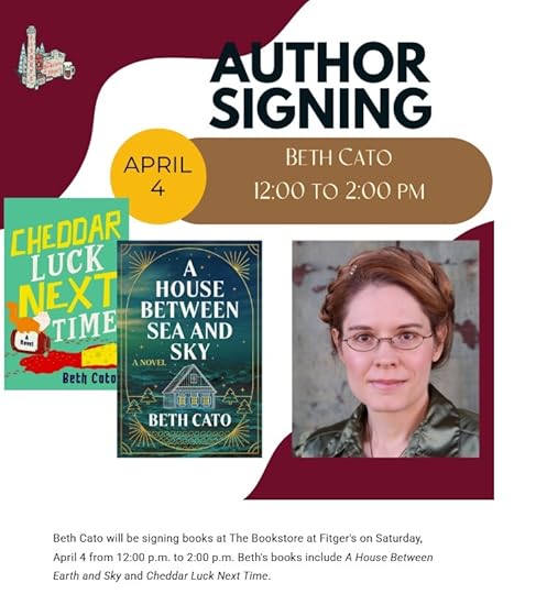 Author Signing at Fitger's in Duluth April 4 Noon-2pm