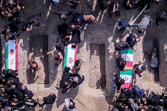 Iran holds a funeral ceremony for students and staff members of the Shajareh Tayyebeh girls' elementary school. (Ircs / ZUMA Press Wire via Reuters Connect)