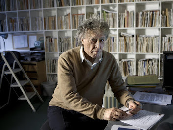 Tom Stoppard, at desk