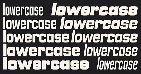 A Citywide type specimen, white type on black background. The word 