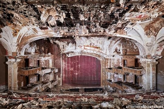 The auditorium of the adams theatre in newark new jersey years after it closed.