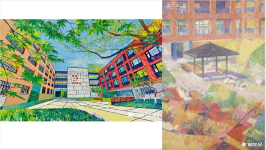 Pictures of drawings based on the school.