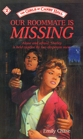 The cover of Book Two shows a dark room where a scared teenage girl is trying to run away from a serious man who's grabbing her