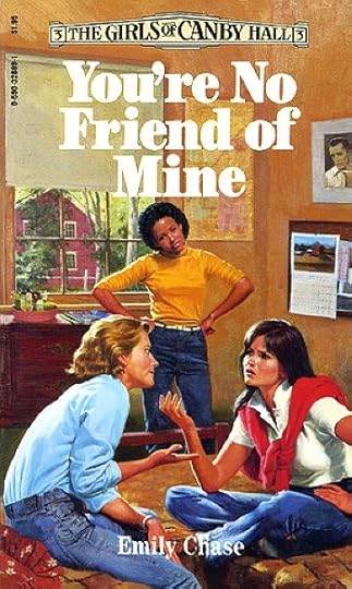 The cover of Book Three shows three teenage girls arguing in a dorm room