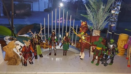 Mythic Legions Krotos, Silverhorn Sentry, Lord Bardric, Artemyss Silverchord, Aphareus, Bryophytus and Vorthogg 