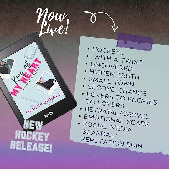 King of My Heart, Tracey Jerald, Games of Love, Sports Romance, Second Chance Romance. Small Town Romance, Uncovered Romance, Hockey, Teacher, OW Drama