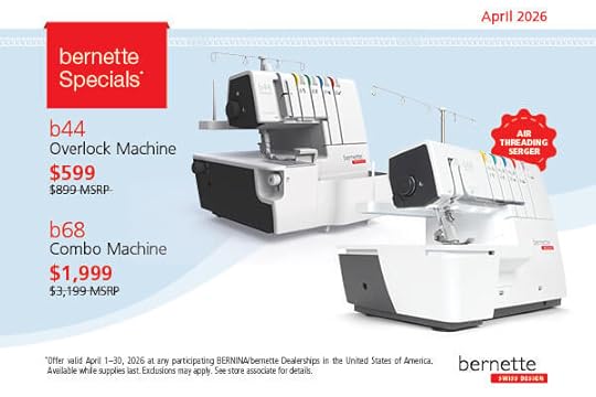 Serger Sewing Machine Sale at The Nancy Zieman Sewing Studio And Quilt Shop in Downtown Beaver Dam now thru April 30, 2026