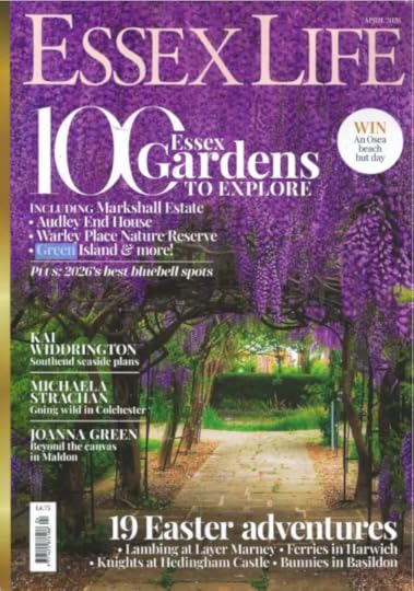 cover of essex life magazine for april 2026 with headline 100 essex gardens