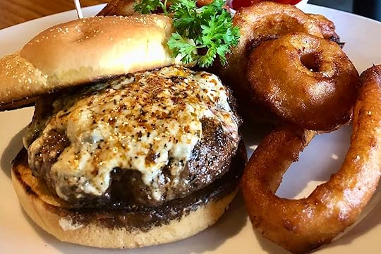 Black and Blue Burger from Irishmen in Boca Raton, Florida