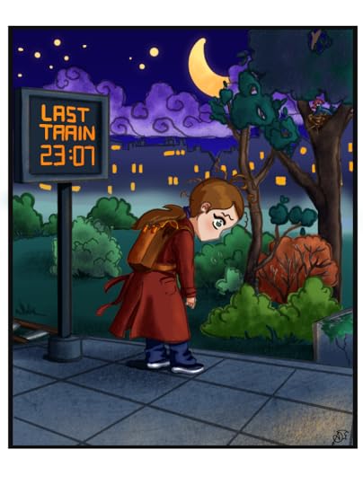 When Abby finally gets to go home, it's past 11pm. She's exhausted.